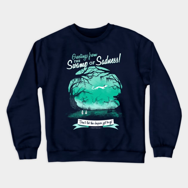 The Swamp of Sadness Crewneck Sweatshirt by katemelvin